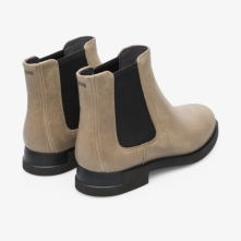 Camper Iman Womens Ankle Boots US-73188 Beige USA Online